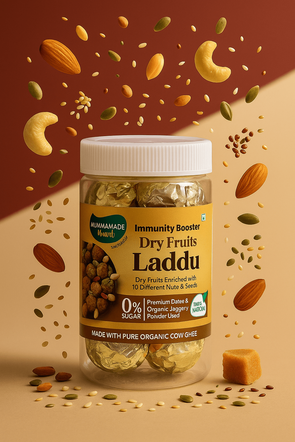 Dry Fruits Laddu for Kids (No Sugar) | Healthy Homemade Snack 250g