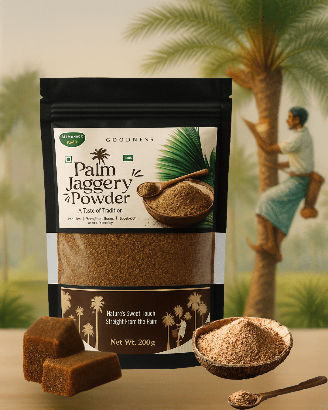 Palm Jaggery Powder for Kids | Natural Sweetener